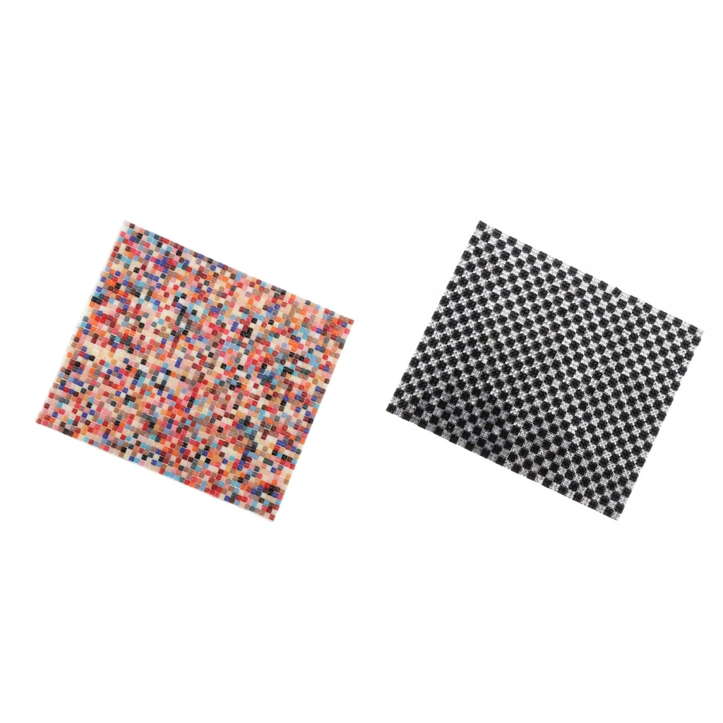1/12 Dollhouse Wallpaper Mosaic Floor Covering with Self Adhesive