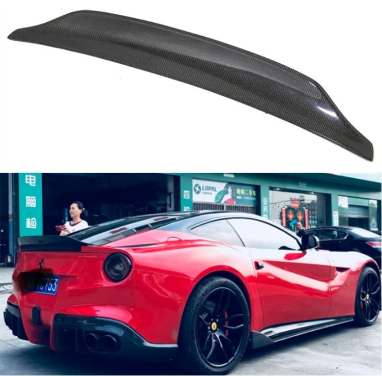 Высокое качество углеродного волокна заднее крыло багажника спойлер для Ferrari F12 2013 Паук