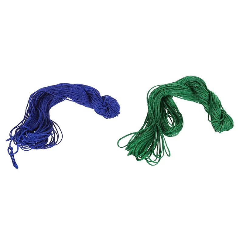 2 рулона 25 м нейлоновый шнур нить китайский узел Макраме Rattail браслет плетеная