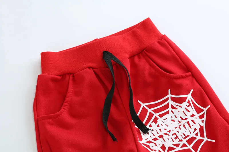 Костюм для мальчиков человек паук одежда косплей хлопок повседневные комплекты одежды для мальчиков свитер с капюшоном и длинными рукавами+ штаны костюмы для мальчиков детская одежда