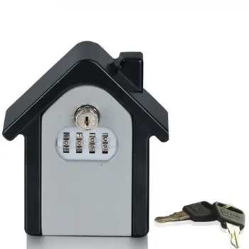 

Key Safe Box Password & Key Lock Home Family Outdoor Safety Keys' Storage Box Wall Mounted Combination Lock Box