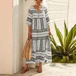 2019 летний сарафан женское богемное Платье женское длинное макси Vestidos винтажное платье с принтом пляжное платье Femme плюс размер платье