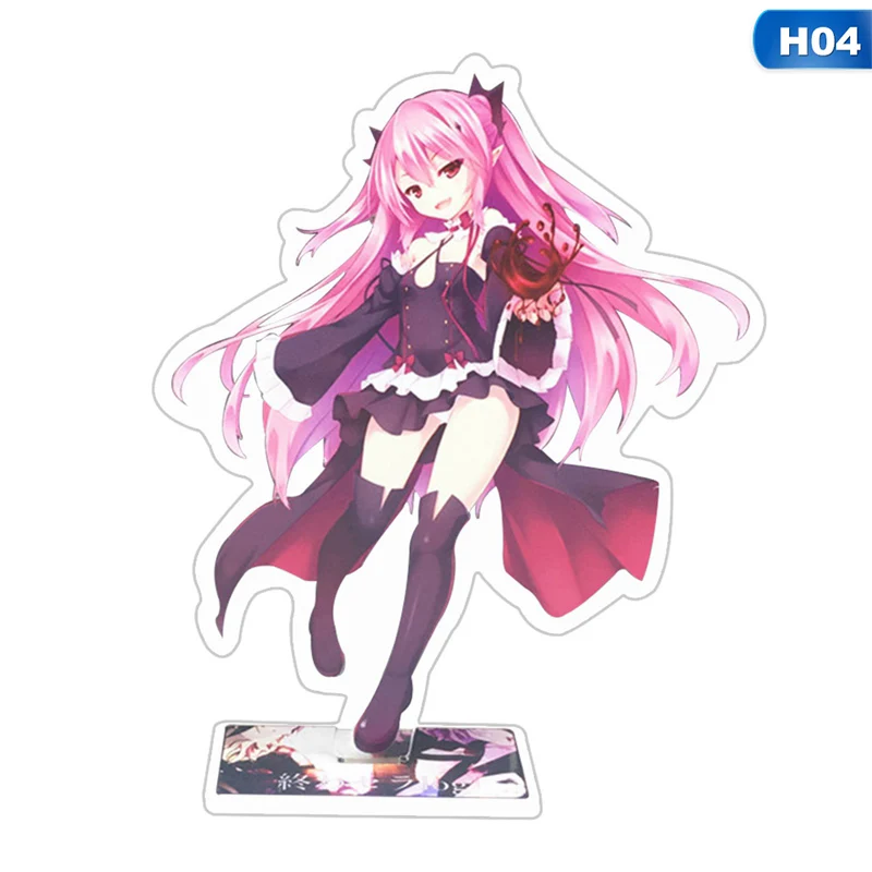 Серафим конца Owari No Seraph Yuichiro Hyakuya Mikaela фигурка на акриловой подставке стол Декор Коллекция Модель игрушки Косплей Кукла - Цвет: 04