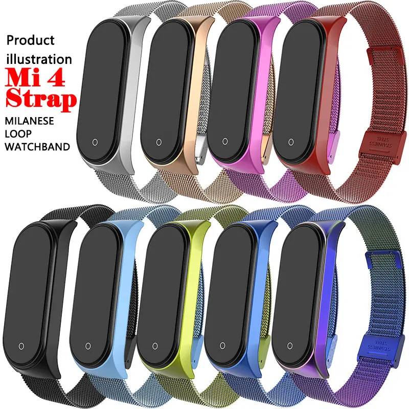 UTHAI S15 металлический ремешок из нержавеющей стали для Xiaomi mi Band 4 ремешок на запястье для Xiaomi mi band 3 4 браслет для mi Band 4