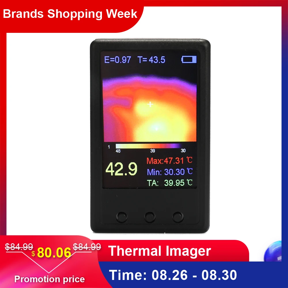 

High Quanlity Infrared Thermometer Handheld Thermograph Camera Infrared Temperature Sensor Digital Infrared Thermal Imager