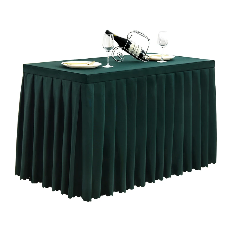 Rectangular Business Table Skirting Conference Tablecloth Sign-In Table Skirt Long Office Activity Tablecover table cover table skirt