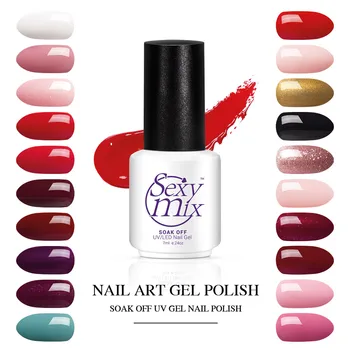 

Sexy mix 126 Colors UV Nail Gel Polish DIY Nail Art Soak Off Long Lasting UV Led Gel Varnishes Professional UV Nail Gel Lacquer