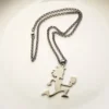 Polished 2 INCH TALL Classic Hatchetman  Pendant INSANE CLOWN POSSE Charms Stainless Steel Hatchet ICP  Necklace rolo chain 24'' 4
