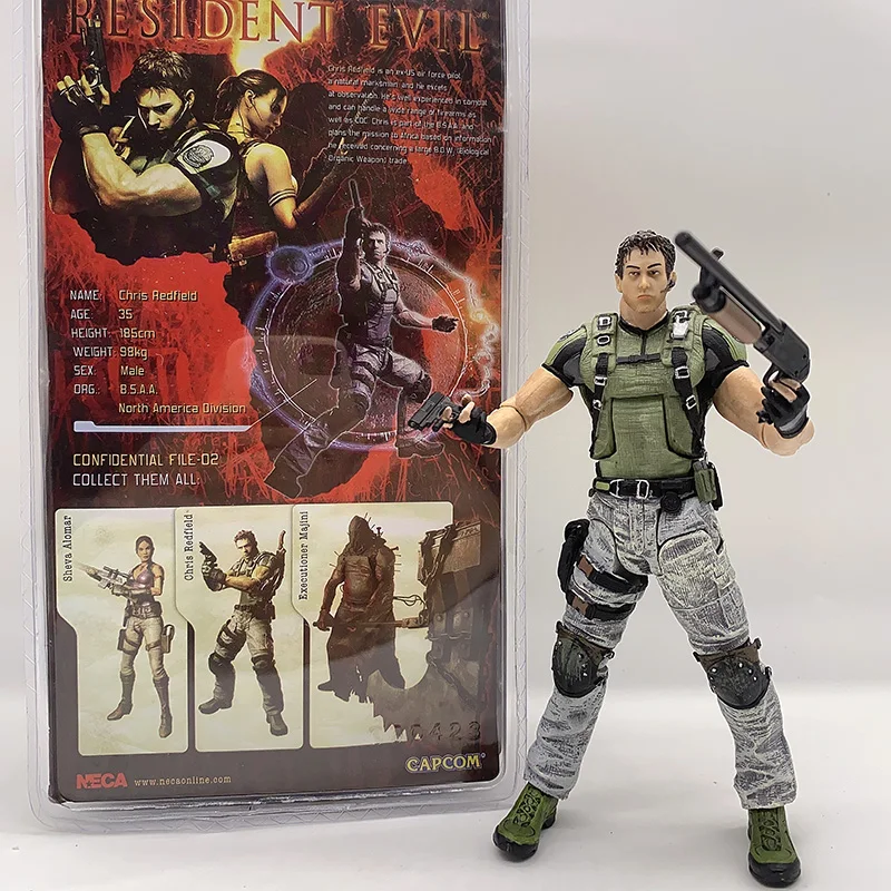 Фигурка NECA персонаж Крис Редфилд фигурка ПВХ Коллекционная модель игрушки экшн 18