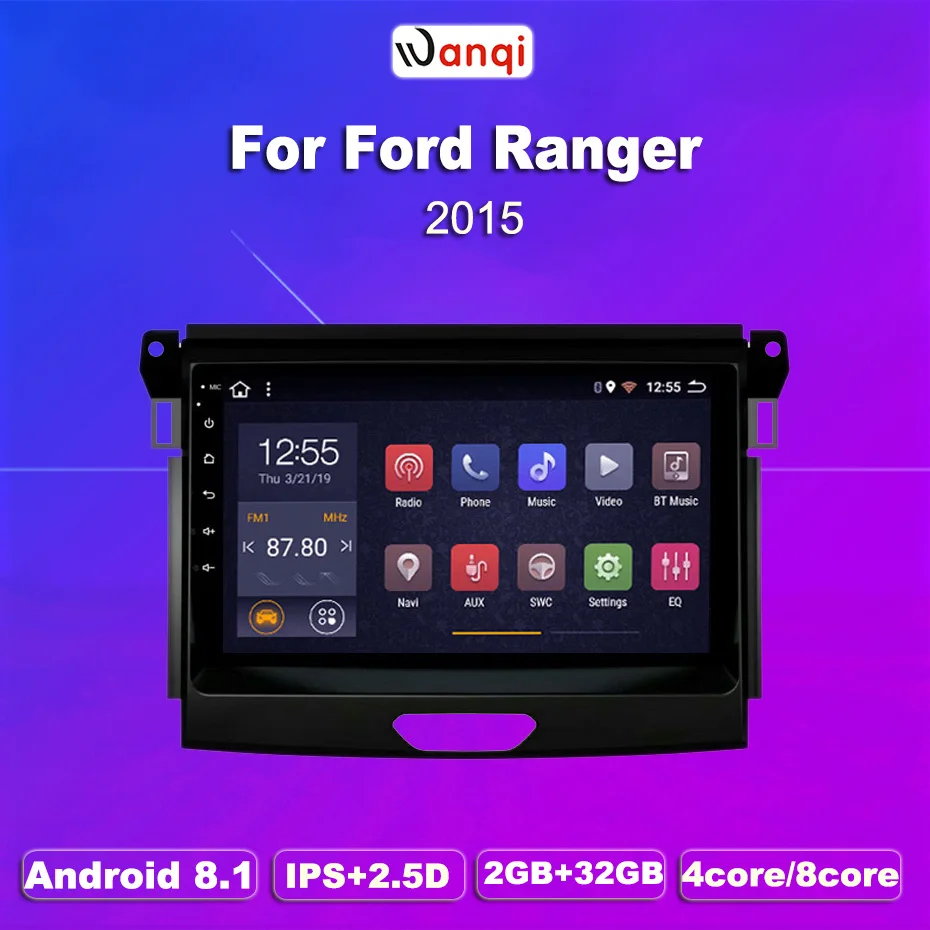 2 Гб ОЗУ 32 ПЗУ 9 дюймов Android 8 1 автомобильный мультимедийный плеер для Ford Ranger 2015 с USB
