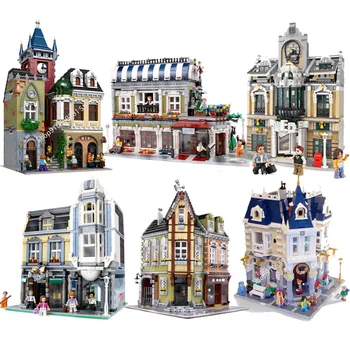 

Creator Expert the Romantic Restaurant Set Street View European House Set Modular Buildings Blocks Bricks Toys For Girls