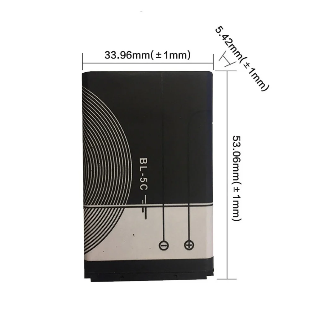 Мобильный телефон Батарея BL-5C для NOKIA C2-01 N70 N72 C2-02 C2-03 C2-06 X2-01 5130 2610 BL 5C литий-ионный аккумулятор 3,7 V батареи