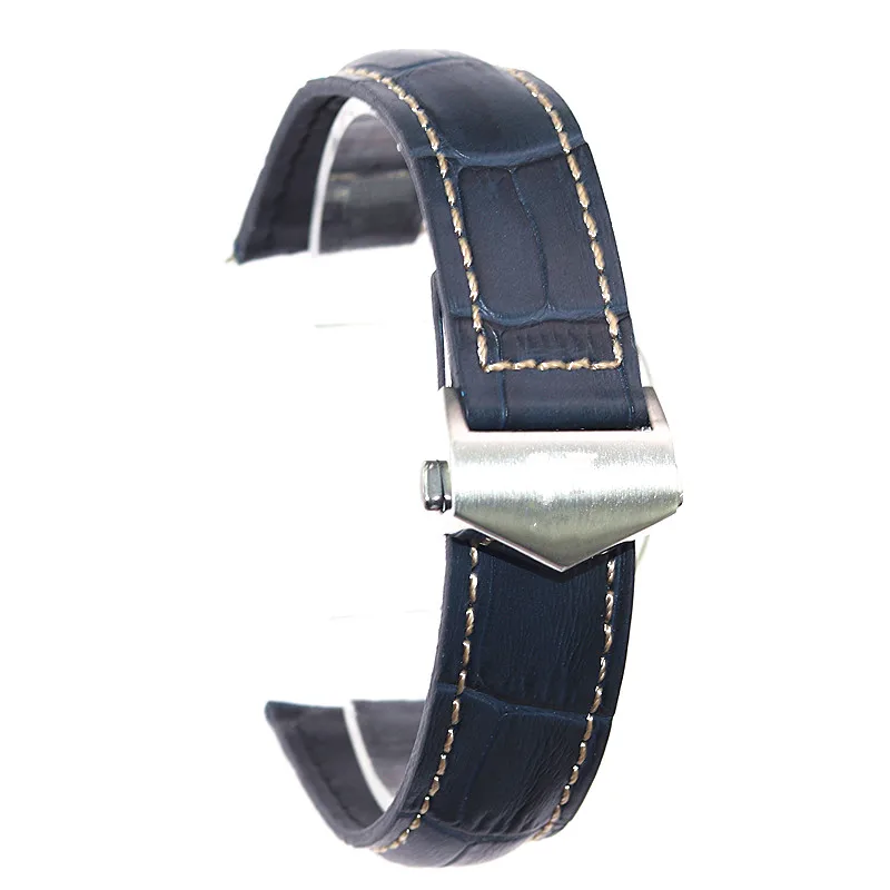 Новый 20 мм/22 мм/24 мм ремешок для часов из коровьей кожи Rolex Монако серии мужские