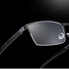 Унисекс модные женские и мужские полуоправы металлические очки в оправе при близорукости очки Оптические очки полуоправы поддельные очки оправа Новинка