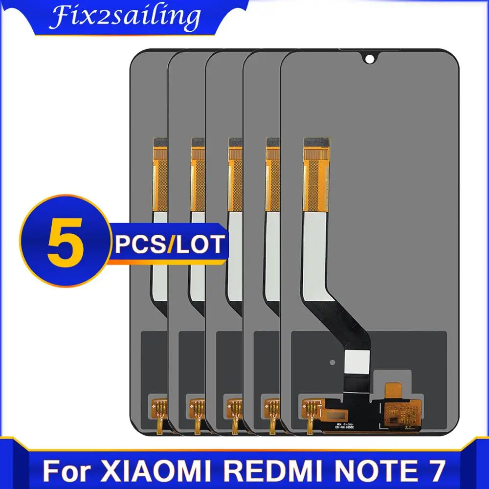 Оригинальный сменный ЖК-дисплей 5 шт./лот для Xiaomi Redmi Note 7 с сенсорным экраном в
