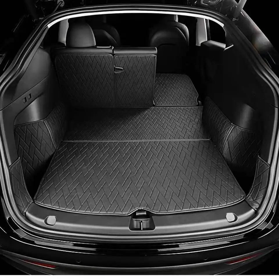 Tapis de Sol en Cuir PU pour Coffre Arrière de Voiture, Polymères  Imperméables, Anti-salissures, Adaptés à la Ford Mustang(2010-2023) -  AliExpress