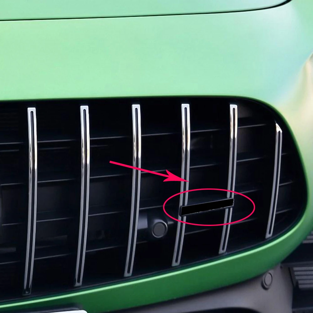 

1-10pc Auto Tuning Accessories Car Front Grill Sticker Grills Sticker For AMG Mercedes W212 W202 W205 W117 CLA CLS W210 GLE GLK
