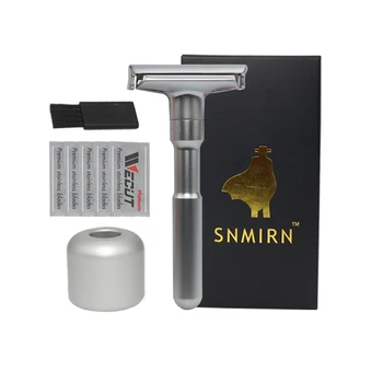 

SNMIRN Adjustable Safety Razor Double Edge Classic Mens Shaving Mild to Aggressive 1-6 File Hair Removal Shaver it with5 Blades