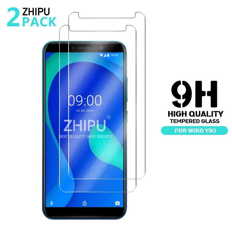 WIKO Y80 2 шт закаленное стекло для защитное 2.5D 9H Премиум Закаленное защитная пленка |