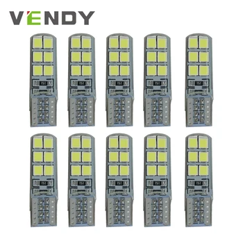 

10x W5W T10 LED Car Lights 12SMD 2835 Chips 168 194 Auto Clearance Wedge Lamp For lexus is250 rx330 rx300 compass cherokee