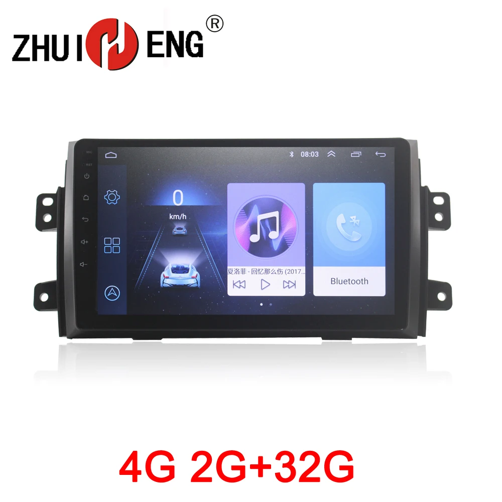 Автомагнитола ZHUIHENG 2din для Suzuki SX4 2011 2016 Fiat sedici 2006 2010 автомобильный dvd плеер
