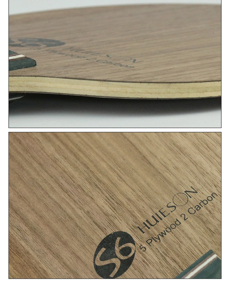 Super Quality Table Tennis Racket Blade Walnut Ayous 5 Plywood 2 Ply Carbon Ping Pong Blade for Senior Players S6 (7)