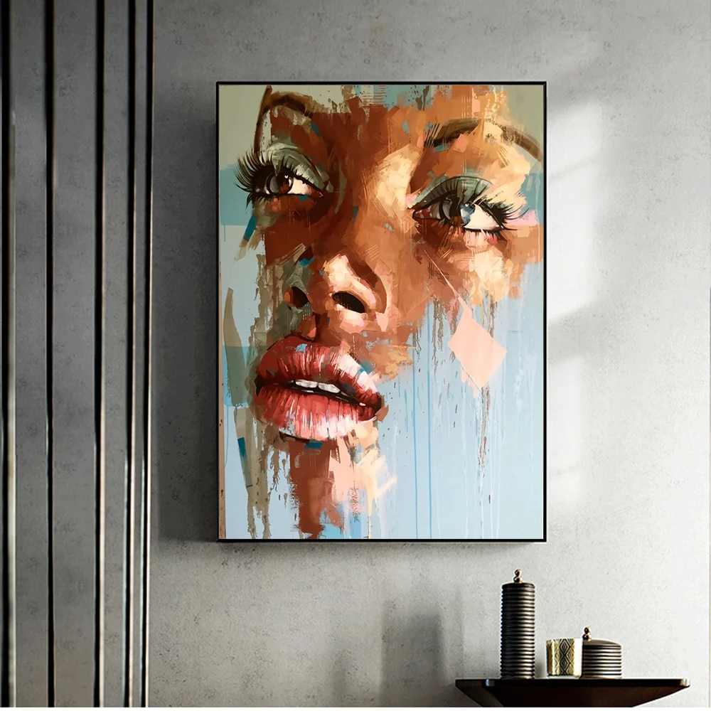 Pinturas lienzo con de mujer africana en la pared, carteles artísticos impresiones, sala de estar africanas para imágenes artísticas, Cuadros|Pintura y caligrafía| - AliExpress