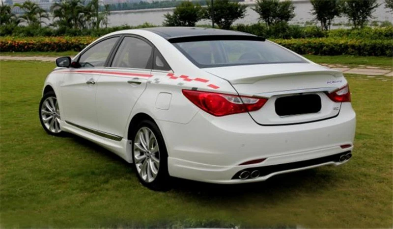 Для задний автомобильный спойлер hyundai sonata 2011 2012 2013 задний спойлер для Заднего ветрового стекла АБС Высококачественный Цвет заднее крыло хвост