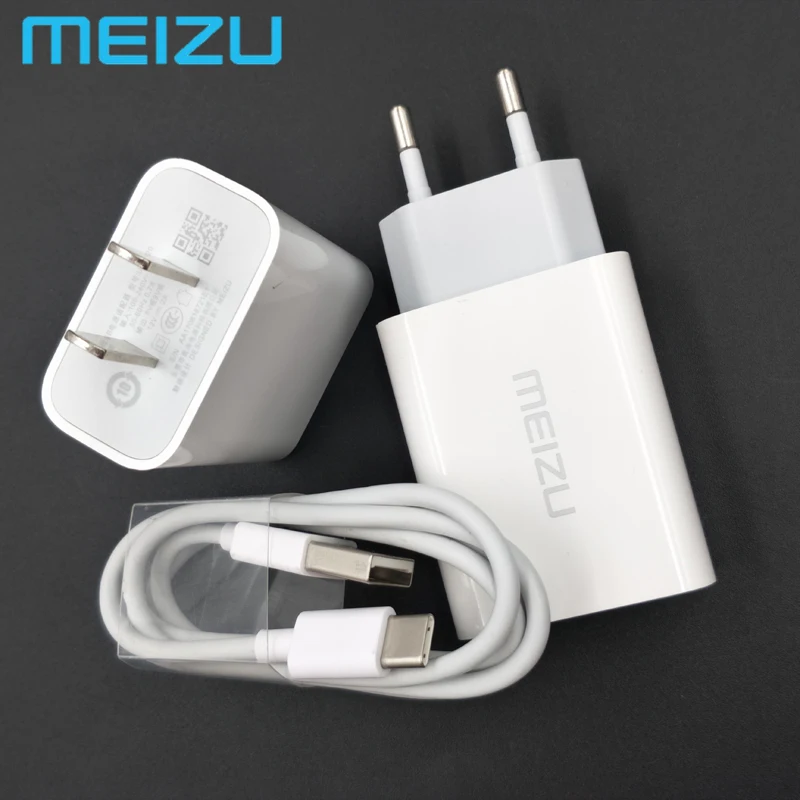 100% оригинал Адаптивное зарядное устройство MEIZU EU US 12V2A usb кабель для быстрой