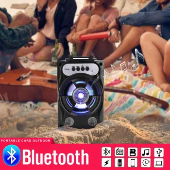 

Large Size Bluetooth Speaker Wireless Sound System Bass Stereo with LED Light B85A