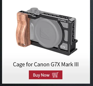 SmallRig l-образная пластина деревянная ручка для Canon G7X Mark III L кронштейн пластина с деревянной ручкой Ручка-2445