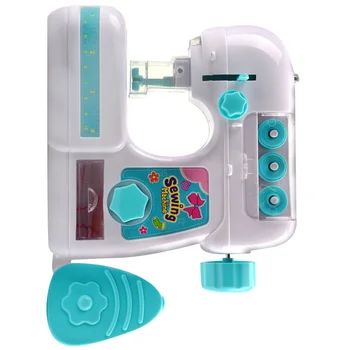 

1PC Mini Electric Sewing Machine Toy Set Simulated Sewing Machine Toy Kit Household Small Sewing Cloth Device Toy Thin Cloth Sew
