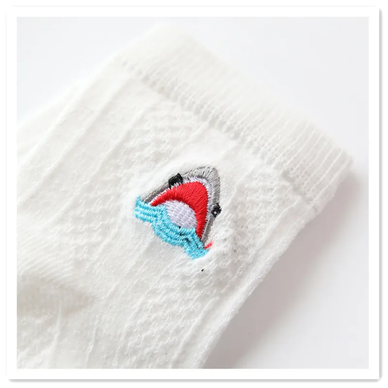 Новые нескользящие носки для новорожденных с вышивкой из мультфильмов тапочки