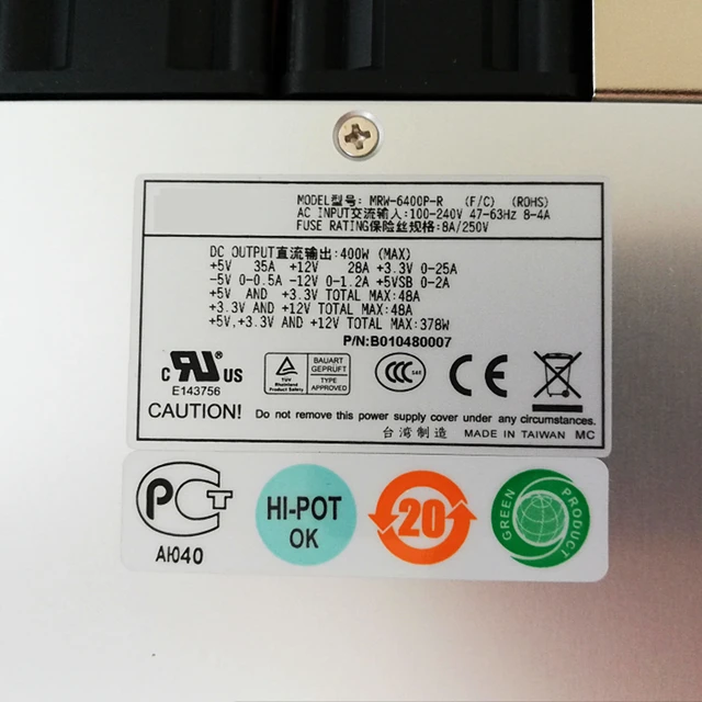 Original PSU For Emacs Advantech CRPS 400W Switching Power Supply MRW ...