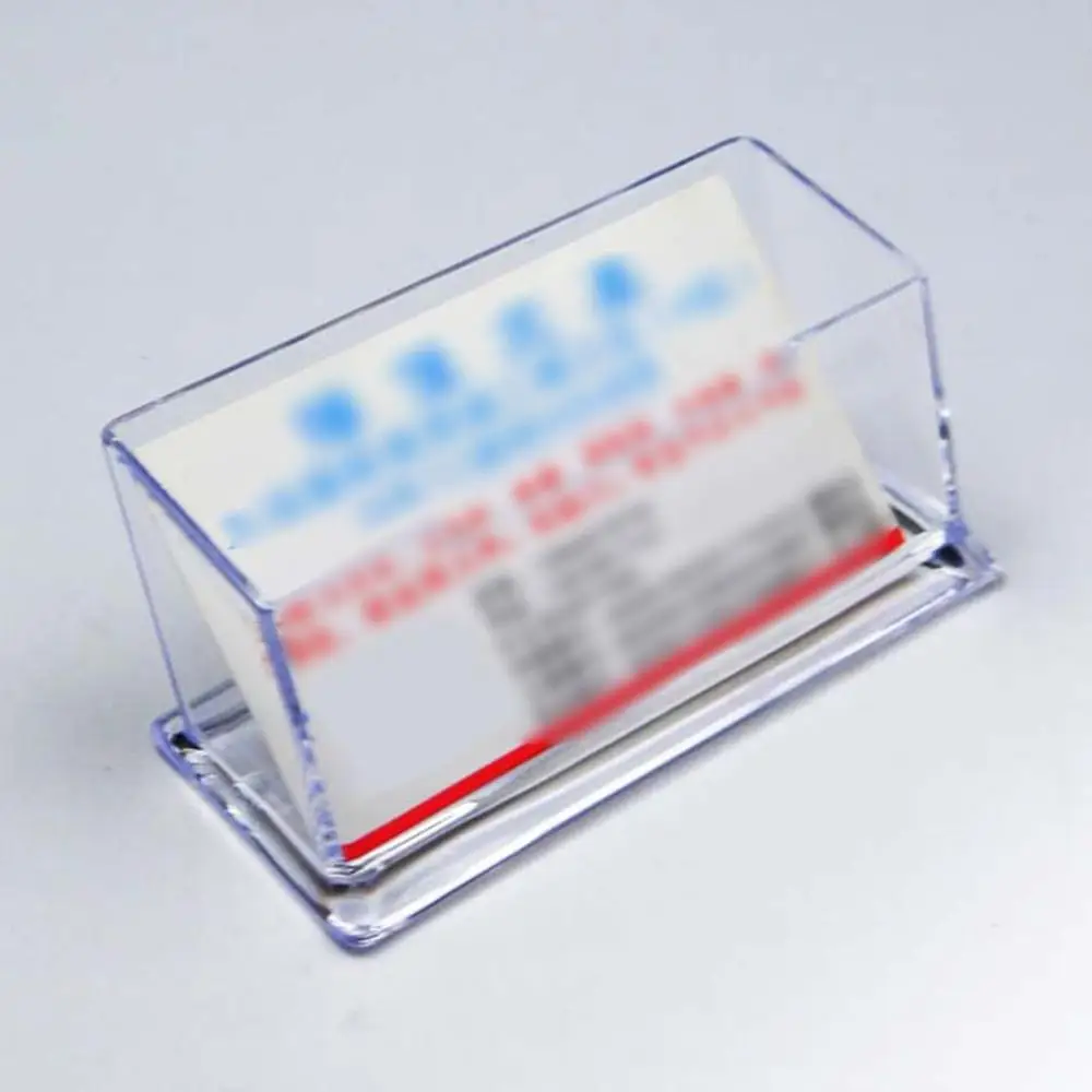 Прозрачная настольная полка для хранения акриловая пластиковая прозрачная настольная бизнес-держатель для карт