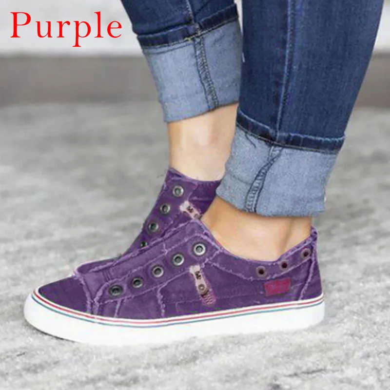 purple OEAK/женская повседневная обувь; кроссовки; модная обувь из вулканизированной резины; женские кроссовки на плоской подошве; женская обувь с низким вырезом - Цвет: purple