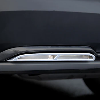 

Lsrtw2017 Abs Car Rear Tail Exhaust Piper Cover Trims for Skoda Kodiaq Interior Mouldings Accessories