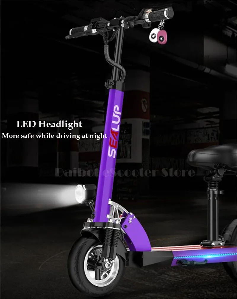 Two Wheels Electric Scooter 10 Inch Electric Scooters With Anti-theft System 500W 48V Portable Electric Scooter Bike For Girls (8)