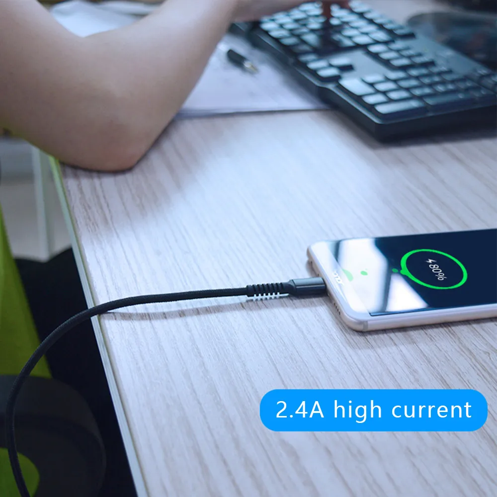 KISSCASE Micro USB кабель 2.4A кабель для быстрой зарядки для телефона Android кабель для samsung S7 для Xiaomi huawei кабель для передачи данных Кабельный трос