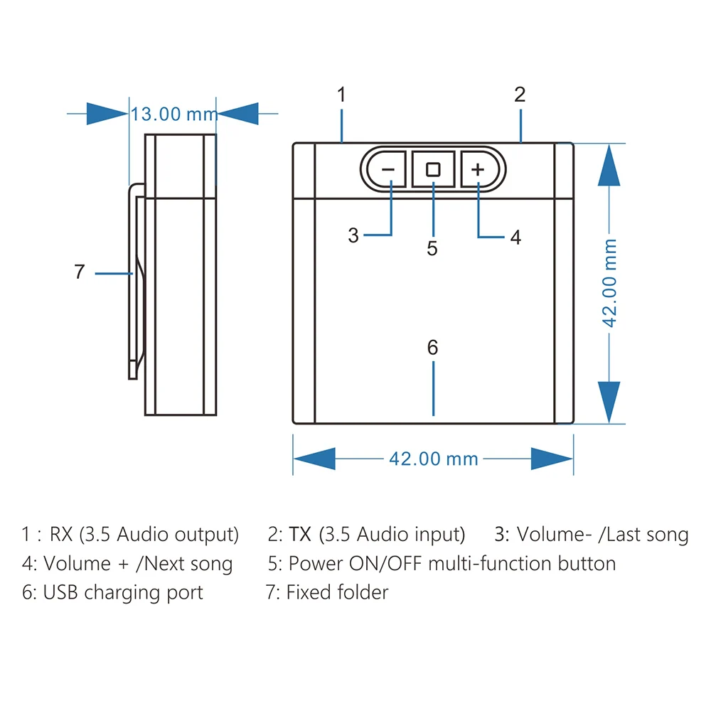 Tx8 2 в 1 Bluetooth 5,0 аудио передатчик и приемник аудио адаптер передатчик приемник для ПК наушники MP3/MP4 Воспроизведение музыки