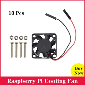

10 Pcs 3.3V 5V Cooling Fan for Raspberry Pi 4 Model B 4B 3B 3 B+