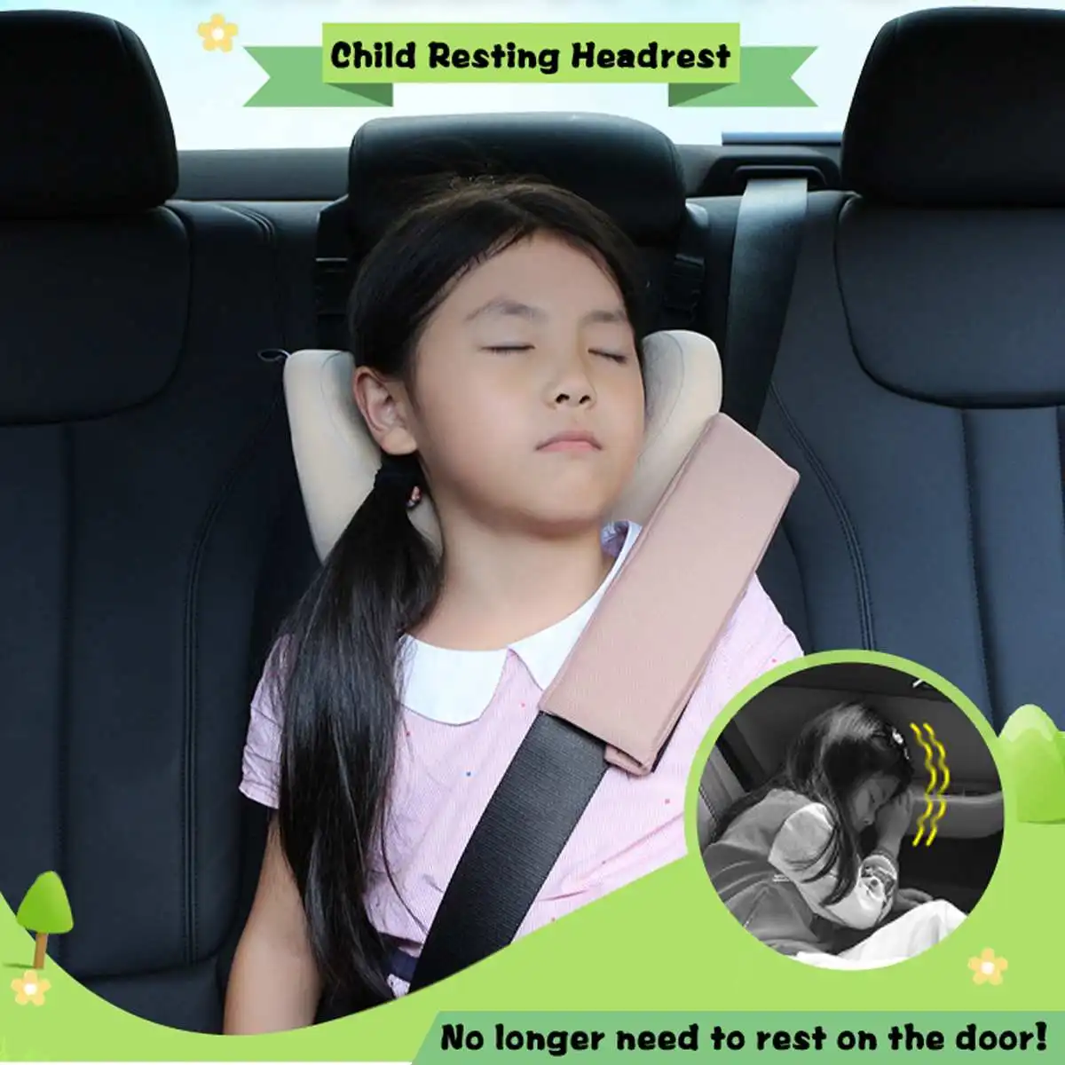Детское сиденье для автомобиля 3 12 лет подушка под шею подголовник сна