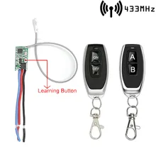 

DIY Mini 433MHz Wireless Remote Control Switch DC 3.6V 6V 12V 24V 1CH Receiver Module ON OFF Transmitter For LED Lamp Light