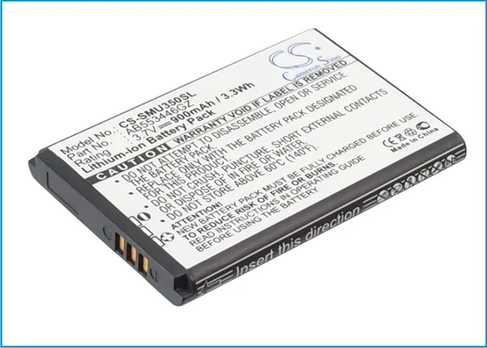 Обновленная батарея Cameron Sino для Verizon AB553446GZ Smooth U350, Snap U340 900 мАч/3.3Wh