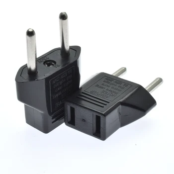 

US American to EU Europe plug adapter Input AC 2.5V 250V 10A EU Adapter power plug
