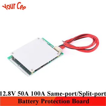 

4S Lithium Iron Phosphate Battery Protection Board 12.8V50A 100A with Balanced Same-port/Split-port Charge Protection