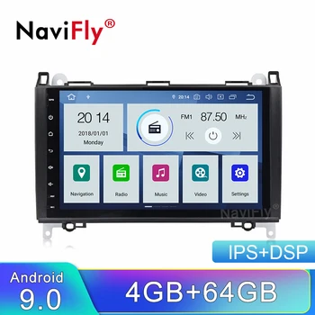 

NaviFly 9" IPS DSP Auto gps navigation Android 9 Car radio player for Mercedes Benz B200 A B Class W169 W245 Viano Vito Sprint