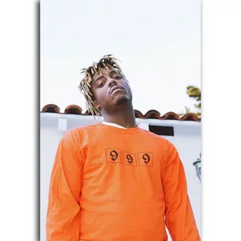 

Juice WRLD New Hip Hop Rap Music Star Silk Fabric Wall Poster Art Decor Sticker Bright