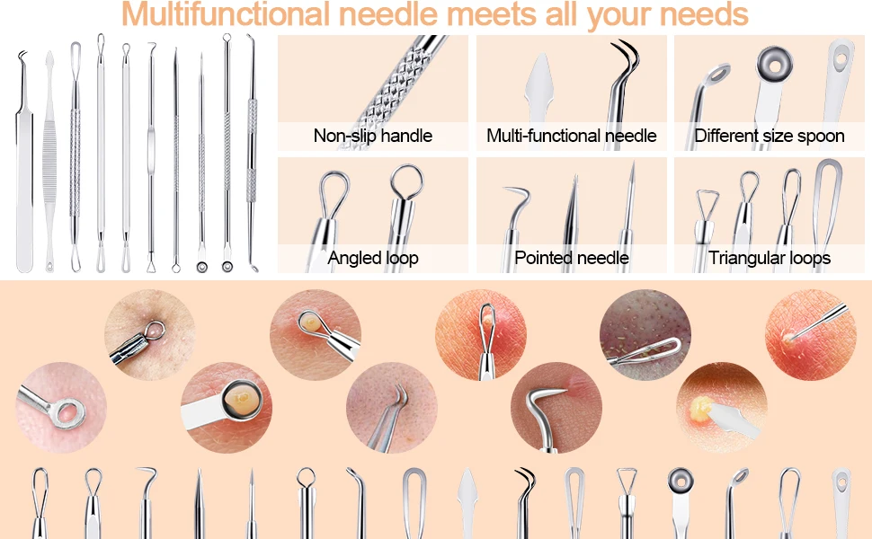 Blackhead Remover Pimple Popper Tool Kit 4