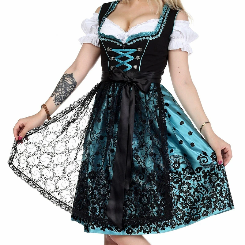 

Imily Vintage Mini Dress Women Off Shoulder Puff Sleeve Lace Up Bowknot Lace Patchwork Floral Print A-line Dress Femme Vestidos